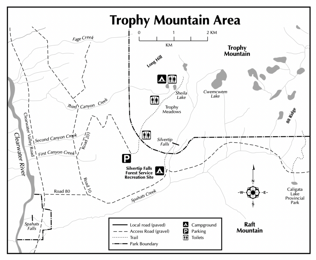 Trophy Mountain trail map